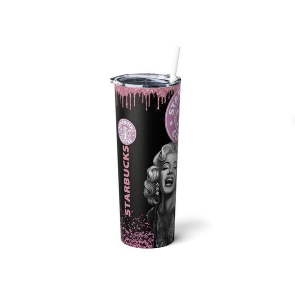 Marilyn Monroe 20oz Steel Tumbler With Straw - Picture 2 of 8